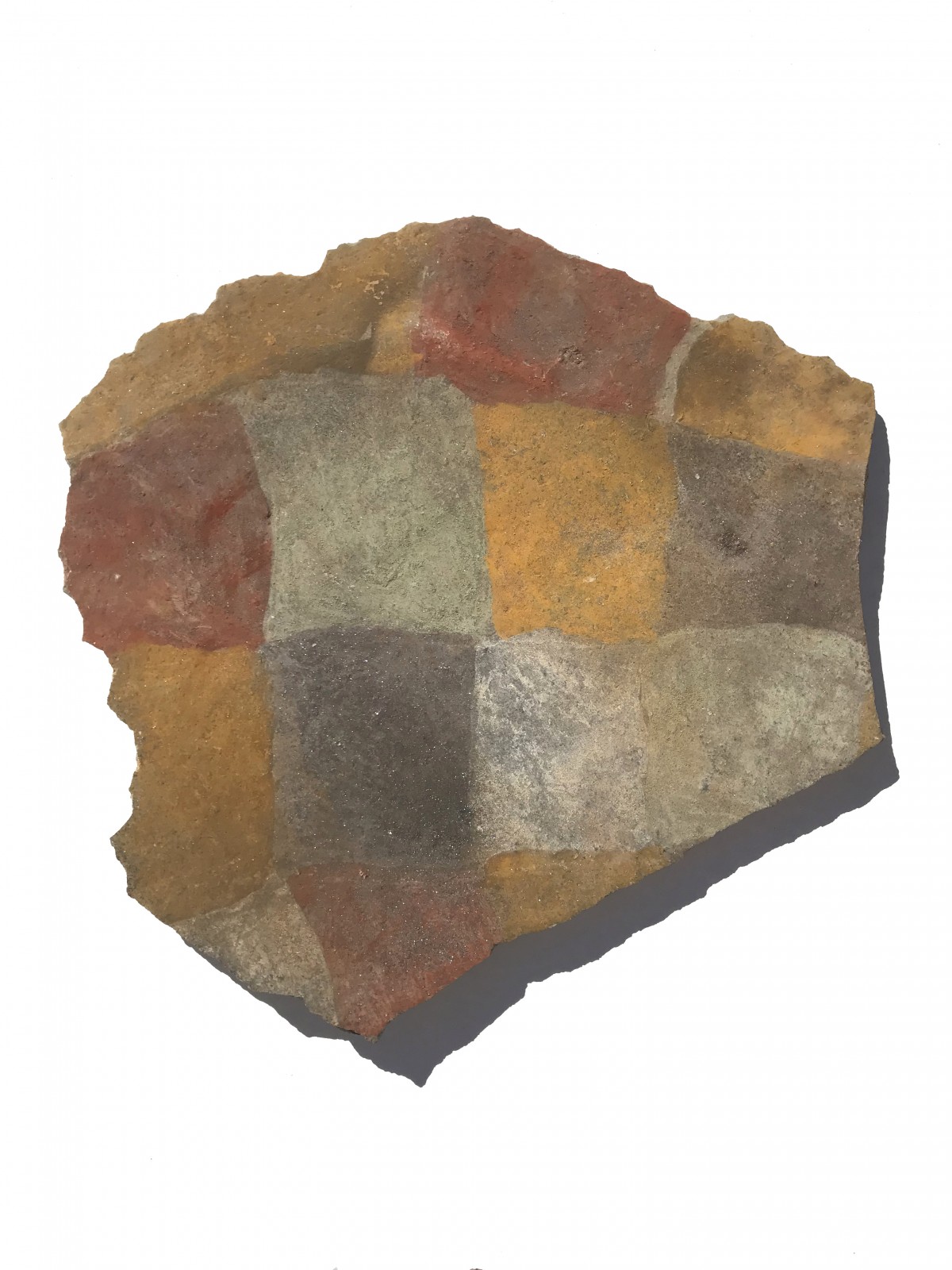 Painted Votive Stone 7 William Siegal Gallery William Siegal Gallery